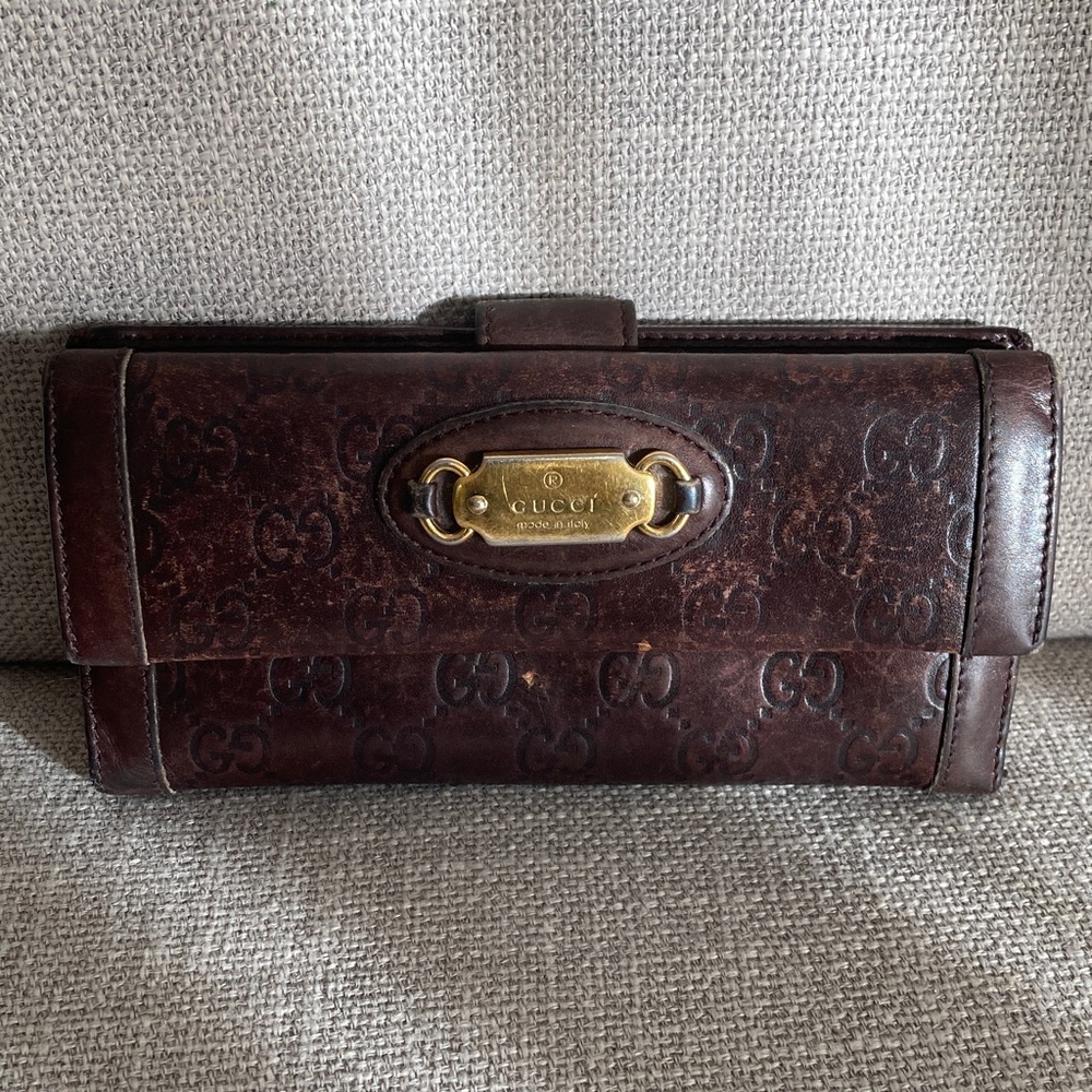Guccissima Dark Brown Wallet